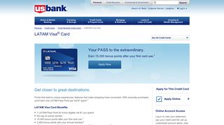 LANPASS Visa® Credit Card | U.S. Bank