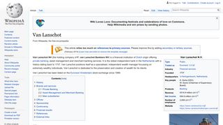 Van Lanschot - Wikipedia