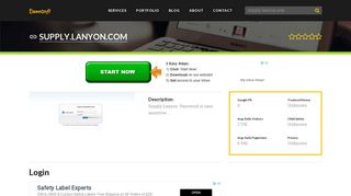 Welcome to Supply.lanyon.com - Login