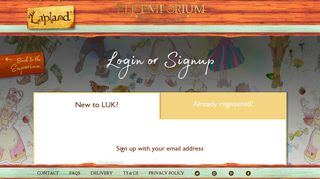 Login or Signup - Lapland UK
