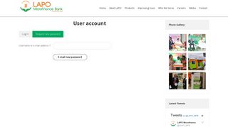 User account | LAPO Microfinance Bank