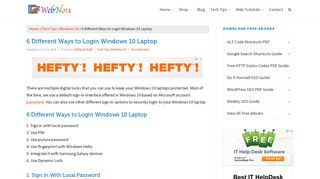 6 Different Ways to Login Windows 10 Laptop » WebNots