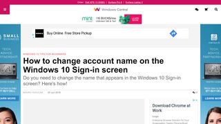 How to change your account name on the Windows 10 sign-in screen ...