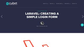 Laravel: Creating a Simple Login Form - Cubettech