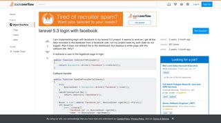 laravel 5.3 login with facebook - Stack Overflow