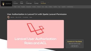 User Authorization in Laravel 5.4 with Spatie Laravel-Permission ...