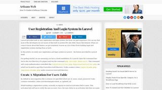 User Registration And Login System In Laravel - Artisans Web