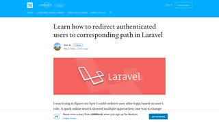 Learn how to redirect authenticated users to corresponding path in ...
