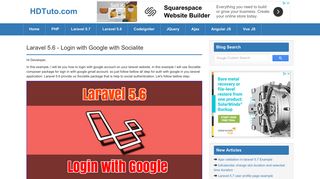 Laravel 5.6 - Login with Google with Socialite - HDTuto.com