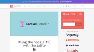 Using the Google API with Socialite - Laravel News
