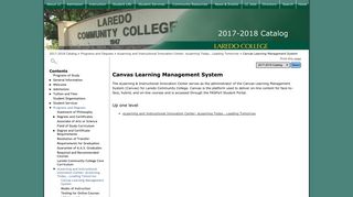 Laredo College - Canvas Learning Management System
