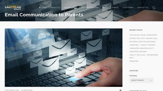 Email Communication to Parents : Larkmead School