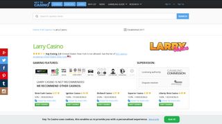 Larry Casino: Login Link, Mobile Info, Games - Keytocasino