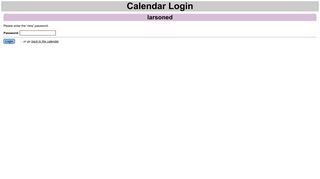 Calendar Login - Brown Bear Software