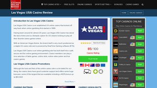 Las Vegas USA Casino - USA Online Casinos - 150% BONUS up to ...