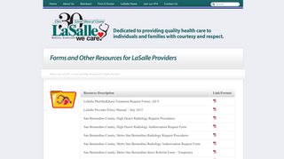 Provider Resources - Lasalle Medical Associates