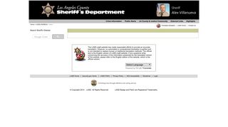 Los Angeles County Sheriff's Department Portal