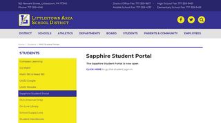 Sapphire Student Portal - Littlestown Area School District