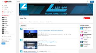 Laser App - YouTube