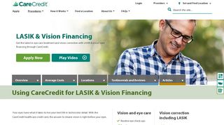 LASIK & Vision Financing | CareCredit