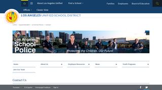 LA School Police / Contact - Lausd