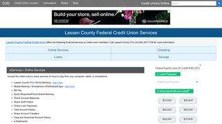 Lassen County Federal Credit Union Services - Credit Unions Online