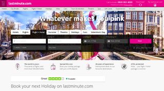 lastminute.com | Book Cheap Holidays, Flights, Hotels & City Breaks