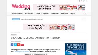 5 reasons to choose Last Night of Freedom - Wedding Ideas Magazine