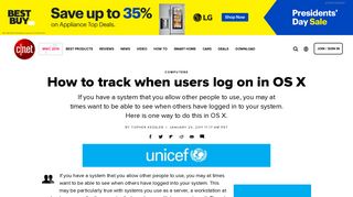 How to track when users log on in OS X - CNET