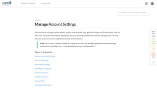 Manage Account Settings - LogMeIn Support - LogMeIn, Inc.