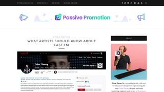 What Artists Should Know About Last.fm - Passive Promotion