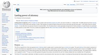 Lasting power of attorney - Wikipedia