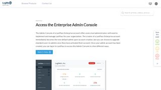Access the Admin Console - LogMeIn Support - LogMeIn, Inc.