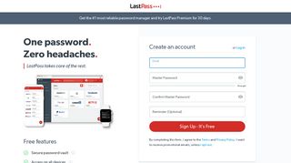 Create account | LastPass