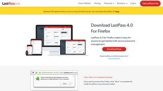 Download LastPass 4.0 For Firefox