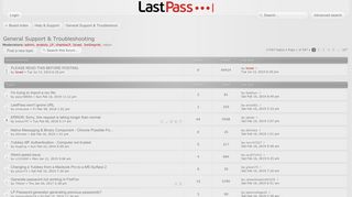 LastPass Forums • View forum - General Support & Troubleshooting