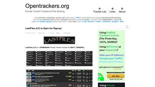 LastFiles (LF) is Open for Signup! - Private Torrent Trackers & File ...