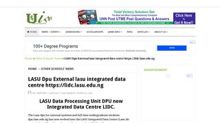 LASU Dpu External lasu integrated data centre https://lidc.lasu.edu.ng
