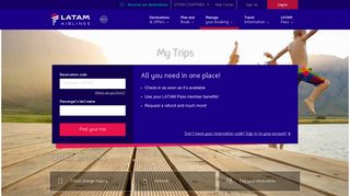 Check-in & Other Services - LATAM Airlines