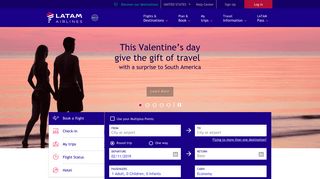 LATAM Airlines USA | Cheap flights to South America | Official Site