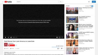 Date Women from Latin America on LatamDate - YouTube