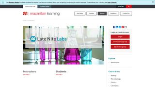 Late Nite Labs - Macmillan Learning