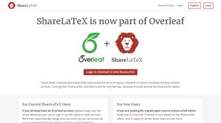 ShareLaTeX, Online LaTeX Editor