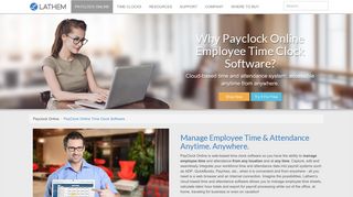 Employee Time Clock Software - PayClock Online - Lathem