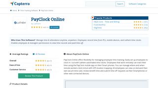 PayClock Online Reviews and Pricing - 2019 - Capterra