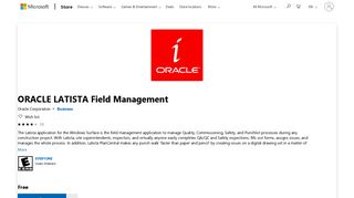 Get ORACLE LATISTA Field Management - Microsoft Store