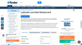 Latitude Low Rate Mastercard review | finder.com.au