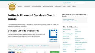 Latitude Financial Services Credit Cards: Review & Compare | Canstar
