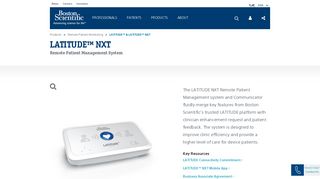 LATITUDE™ & LATITUDE™ NXT Patient Management System ...