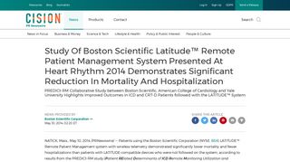 Study Of Boston Scientific Latitude™ Remote Patient Management ...